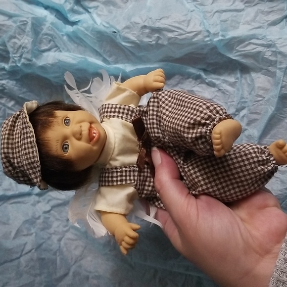 Small angel boy doll 90's vintage bean bag EUC - Picture 4 of 12